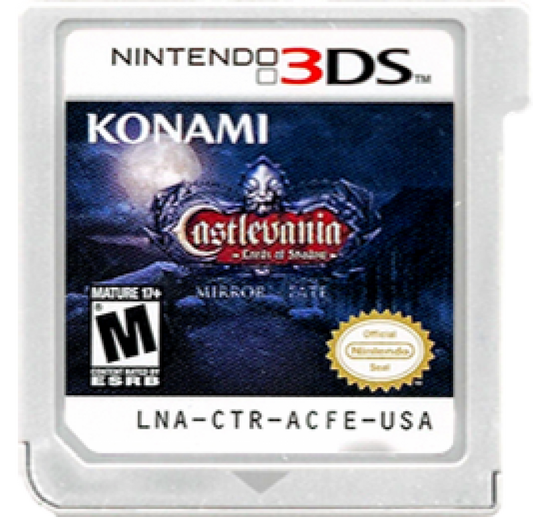 Castlevania: Mirror of Fate cartridge for Nintendo 3DS (3DS) action adventure video game