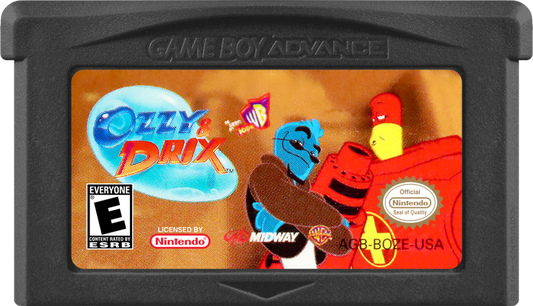 Ozzy and Drix game cartridge for Game Boy Advance (GBA) video game