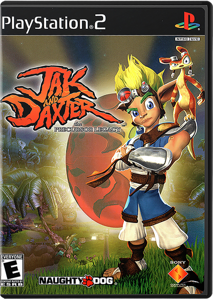 Jak and Daxter: The Precursor Legacy cover art for PlayStation 2 (PS2) video game