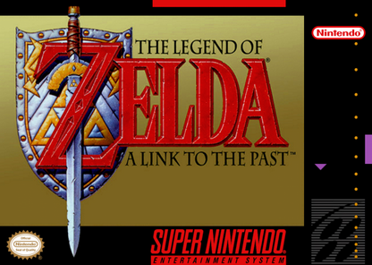 The Legend of Zelda: A Link to the Past cover art for Super Nintendo Entertainment System (SNES) video game