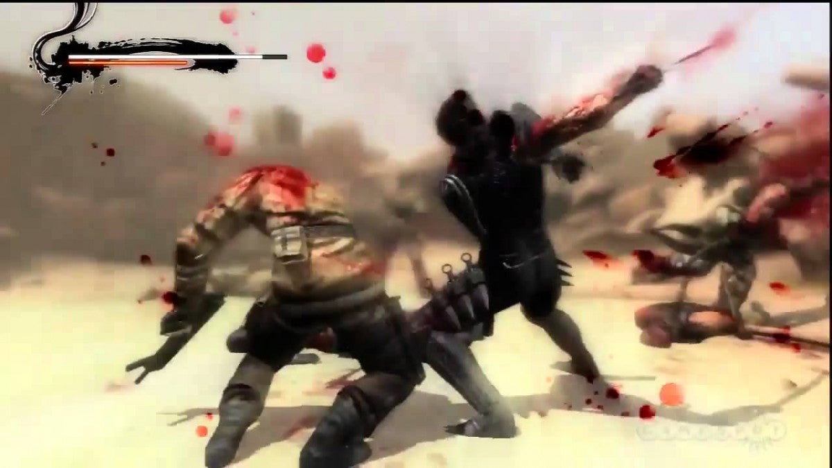Ninja Gaiden 3 Xbox 360 video game featuring intense hack and slash action fast paced combat brutal ninja gameplay cinematic story and classic Team Ninja action adventure title gameplay