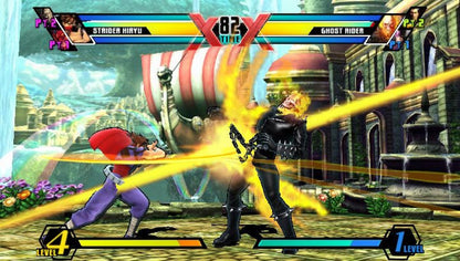 Ultimate Marvel vs Capcom 3 PlayStation Vita PS VITA gameplay for retro video game enthusiasts featuring fast paced crossover fighting gameplay iconic Marvel and Capcom character roster combo heavy combat mechanics tag team battles colorful arcade style visuals and portable competitive fighting game experience and collectible gaming appeal