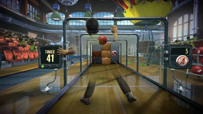 Kinect Adventures gameplay for Xbox 360 (X360) motion-controlled party adventure video game