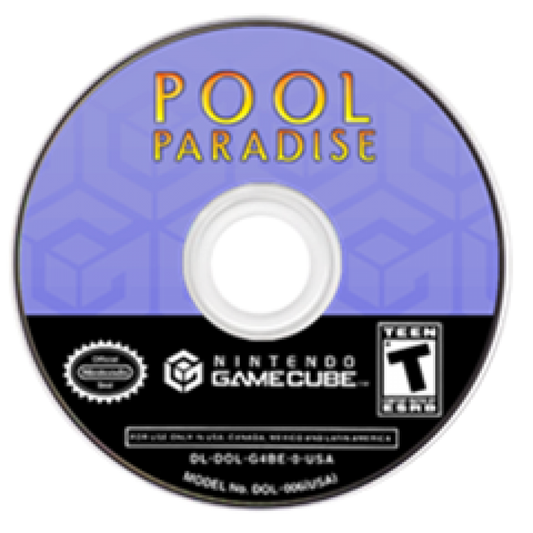 Pool Paradise Nintendo GameCube for retro video game enthusiasts featuring realistic billiards gameplay multiple pool game modes immersive tournament competition skill based cue control detailed table environments and collectible gaming appeal disc