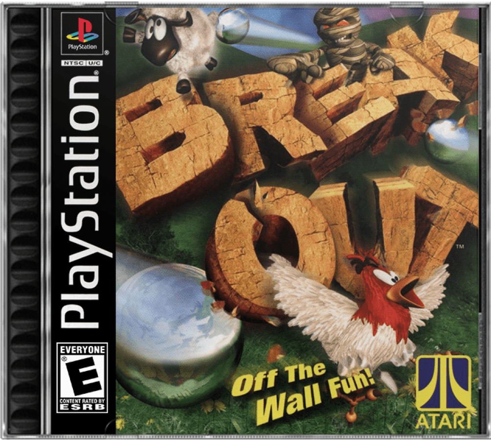 Breakout cover art for PlayStation 1 (PS1) video game