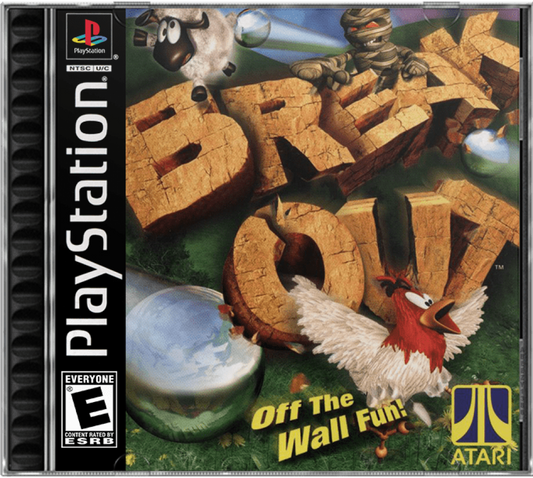 Breakout cover art for PlayStation 1 (PS1) video game