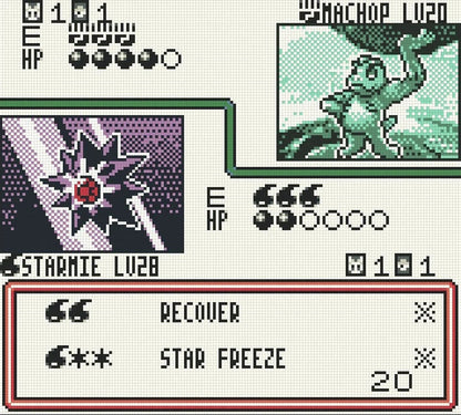 Pokemon Trading Card Game Game Boy Color GBC handheld strategy video game collectible card battling based on the physical card game gameplay screenshot