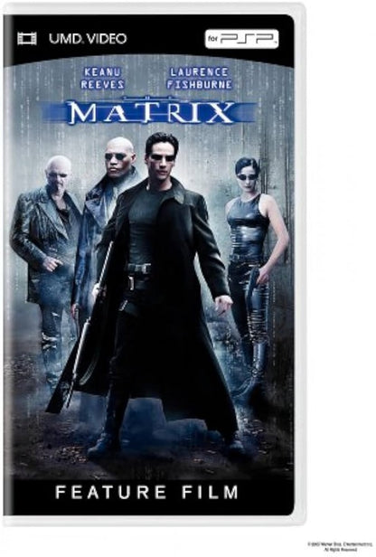 The Matrix PSP Movie cover art for PlayStation Portable (PSP) action sci-fi film
