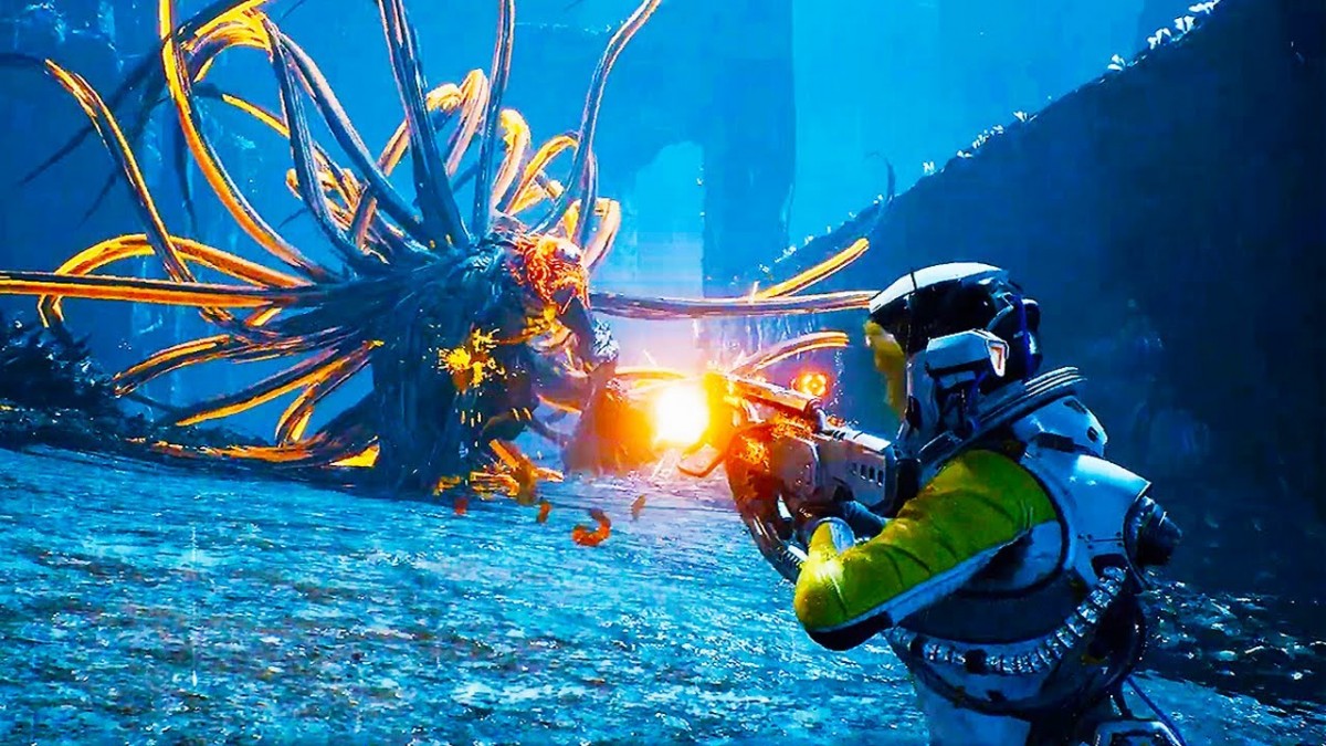 Returnal PS5 sci-fi action roguelike video game gameplay