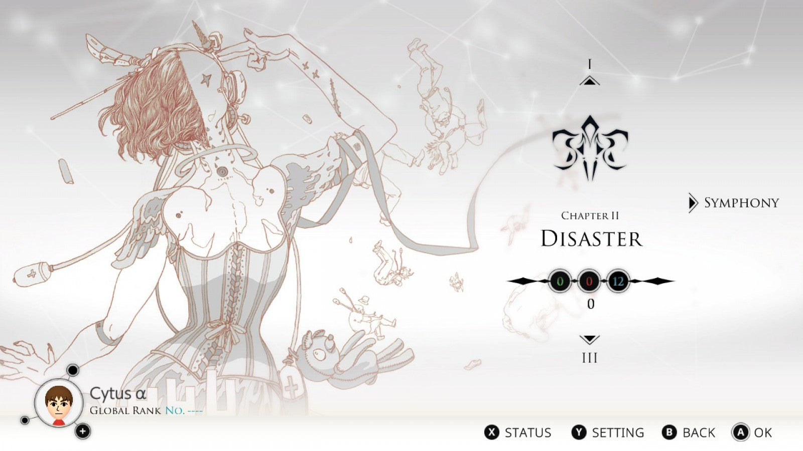 Cytus Alpha for Nintendo Switch with rhythm-music gameplay and stylized futuristic artwork gameplay