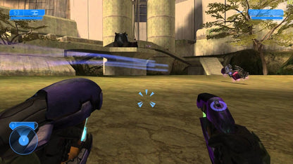 Halo 2 Platinum Hits Xbox inspired design featuring legendary sci fi first person shooter aesthetic Master Chief interstellar warfare futuristic alien battles iconic multiplayer action cinematic campaign gameplay classic Xbox gaming nostalgia presentation gameplay 