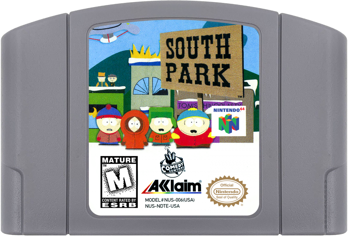 South Park cartridge for Nintendo 64 (N64) video game