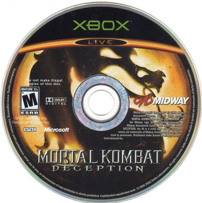 Mortal Kombat: Deception [Kollector's Edition: Raiden][No bonus disc] disc for Xbox (XBOX) video game