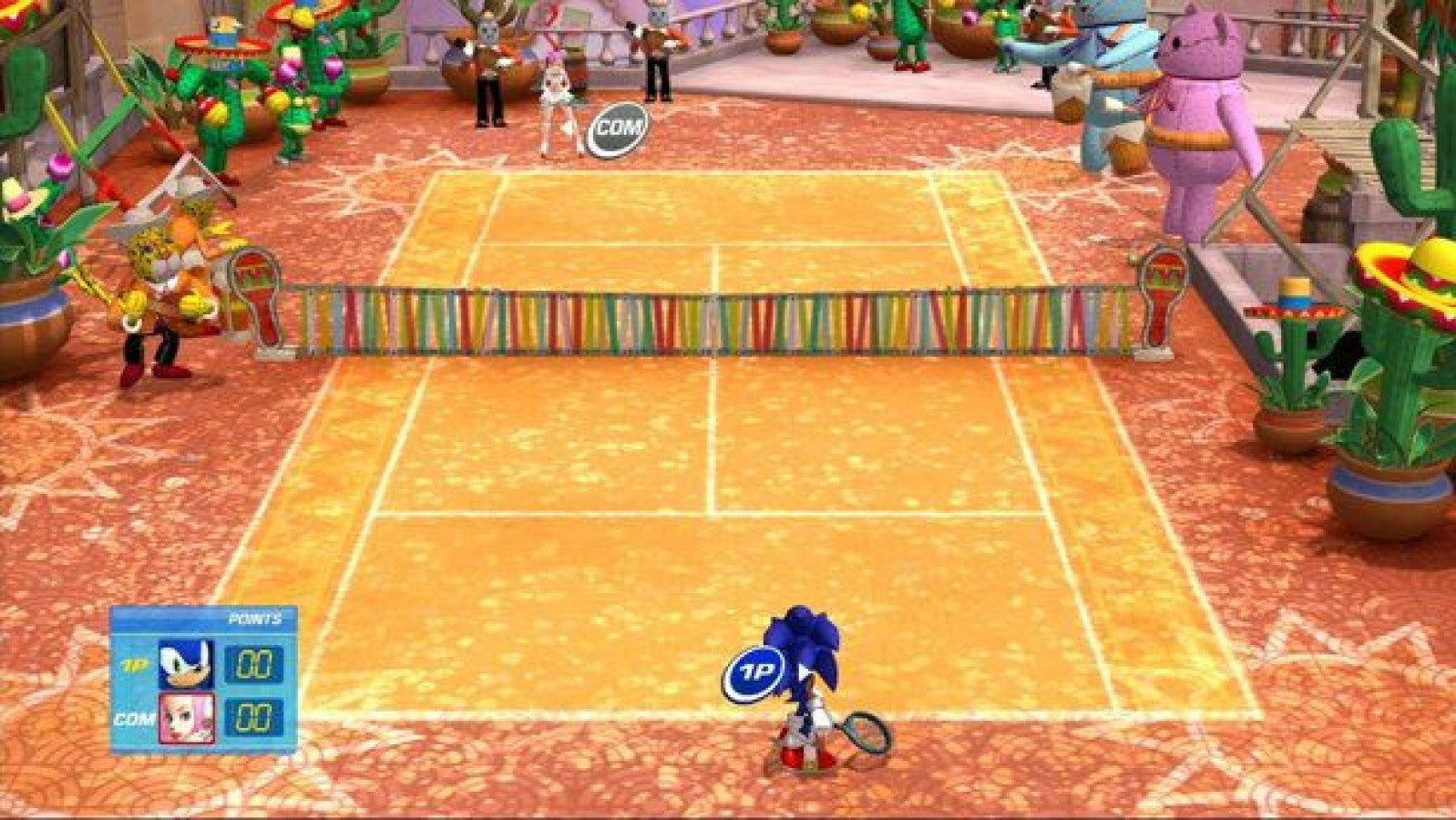 Sega Superstars Tennis – PlayStation 2 (PS2) video game gameplay, tennis sports game.