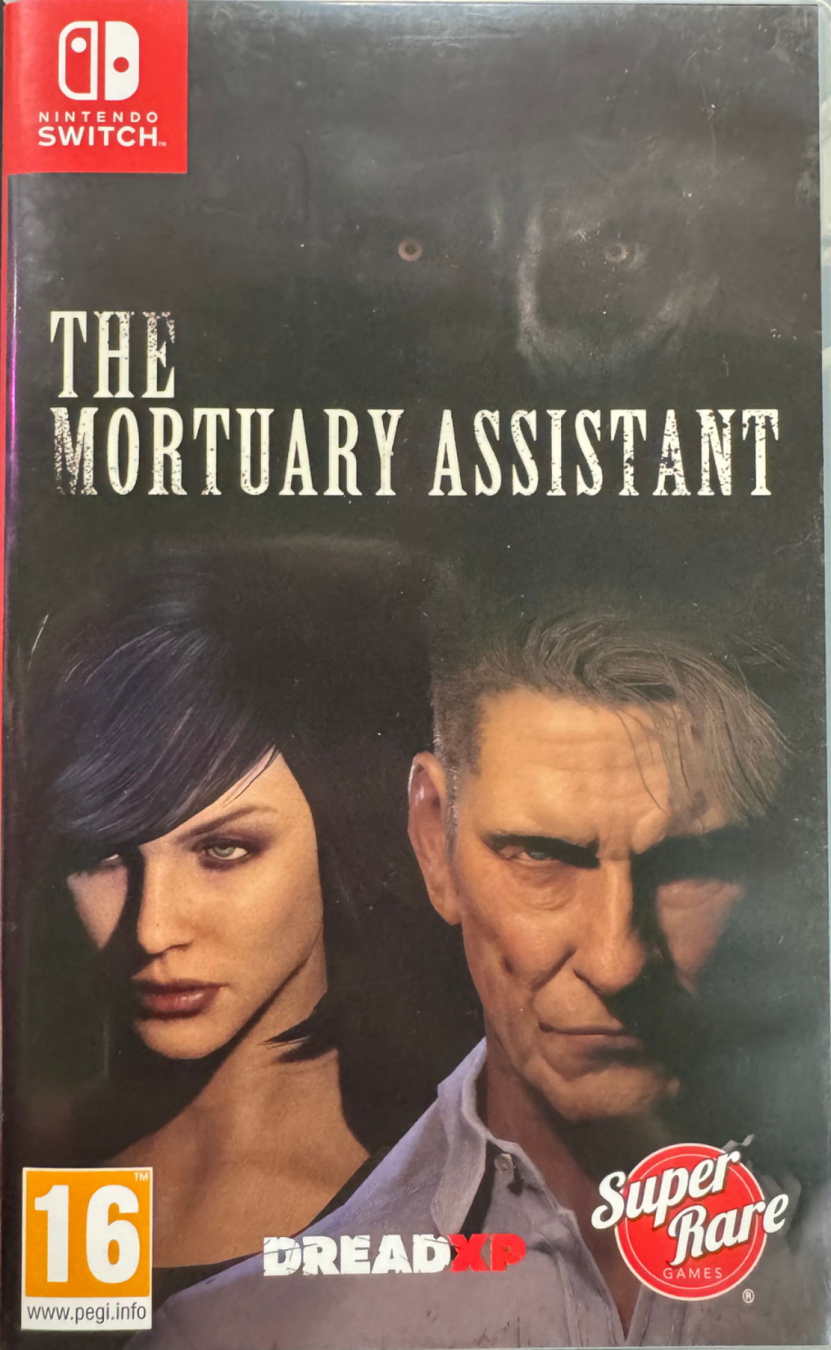 The Mortuary Assistant PAL Import Nintendo Switch NS video game featuring first person survival horror gameplay mortuary embalming tasks paranormal investigations supernatural entities demonic hauntings disturbing discoveries occult rituals atmospheric environments psychological horror jump scares and multiple story outcomes PAL region import edition Nintendo Switch horror gaming retro video game collection collectible gaming appeal cover art