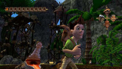 Pitfall The Lost Expedition PS2 PlayStation 2 action adventure platformer jungle exploration treasure hunting survival gameplay retro video game gameplay