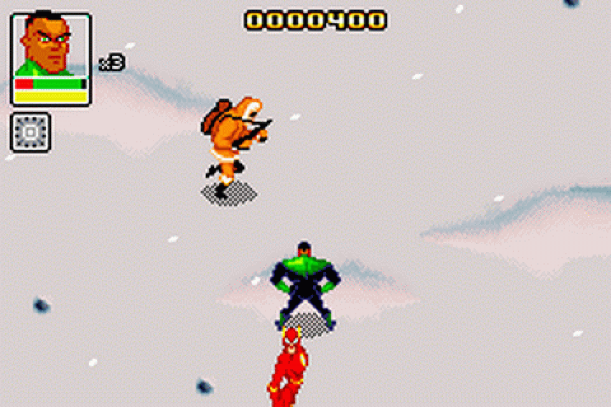 Justice League Chronicles Game Boy Advance GBA for retro video game enthusiasts featuring superhero action gameplay iconic DC heroes cooperative combat missions side scrolling adventure mechanics comic book inspired challenges fast paced handheld gaming action and collectible gaming appeal gameplay 