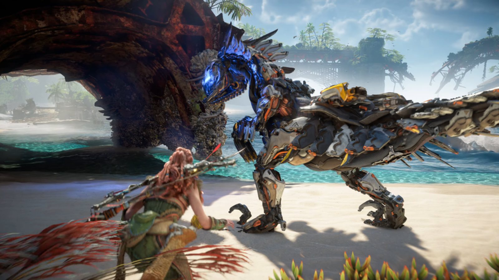 Horizon Forbidden West Launch Edition for PS4 featuring special edition packaging and post apocalyptic adventure artwork gameplay