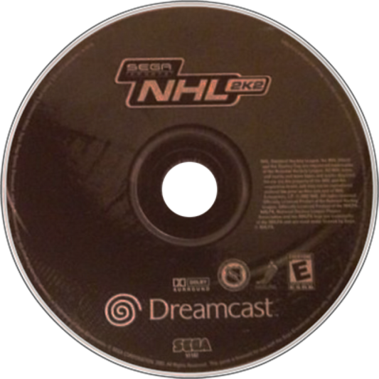 NHL 2K2 disc art for Sega Dreamcast (DC) video game