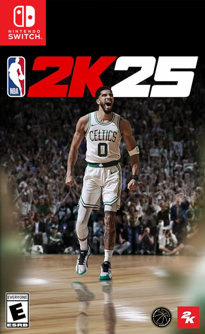 NBA 2K25 cover art for Nintendo Switch (NS) basketball video game. 