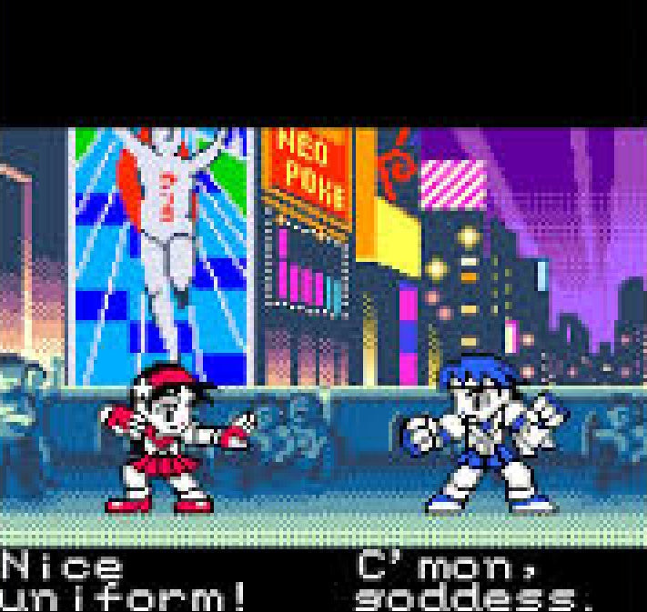 SNK vs. Capcom: Match of the Millennium [CIB] for Neo Geo Pocket Color (NGP) featuring a packed portable 2D fighter with iconic characters from both companies and tight responsive combat; choose solo or tag modes pull off specials and enjoy a complete in box crossover classic gameplay screenshot