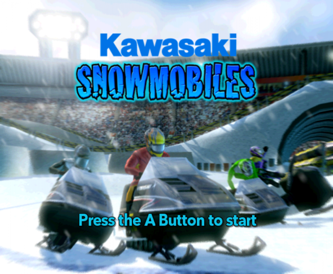 Kawasaki Snowmobiles – Nintendo Wii (Wii) snowmobile racing sports video game title screen