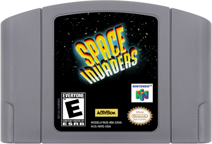Space Invaders cartridge for Nintendo 64 (N64) video game