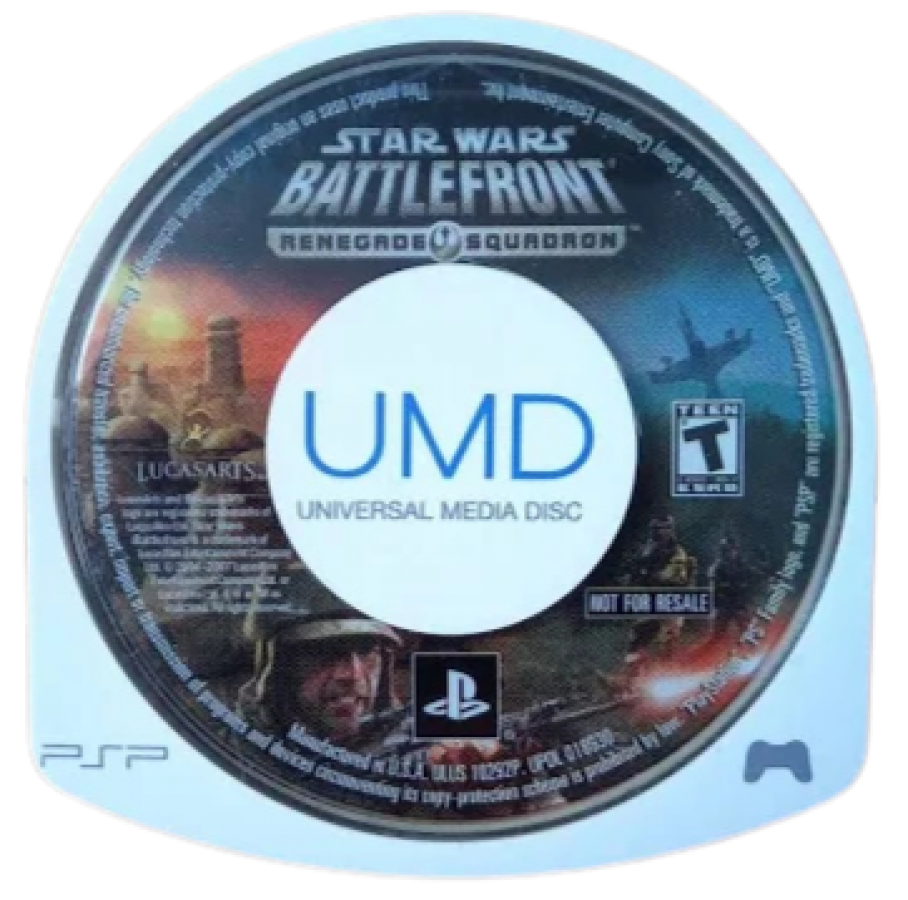 Star Wars: Battlefront – Renegade Squadron disc for PlayStation Portable (PSP) third-person and first-person shooter game
