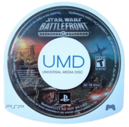 Star Wars: Battlefront – Renegade Squadron disc for PlayStation Portable (PSP) third-person and first-person shooter game
