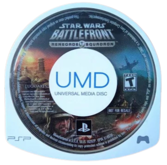 Star Wars: Battlefront – Renegade Squadron disc for PlayStation Portable (PSP) third-person and first-person shooter game
