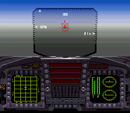 Super Strike Eagle retro SNES video game Super Strike Eagle military flight combat simulation jet fighter aerial warfare action gameplay console title Super Nintendo release gameplay
