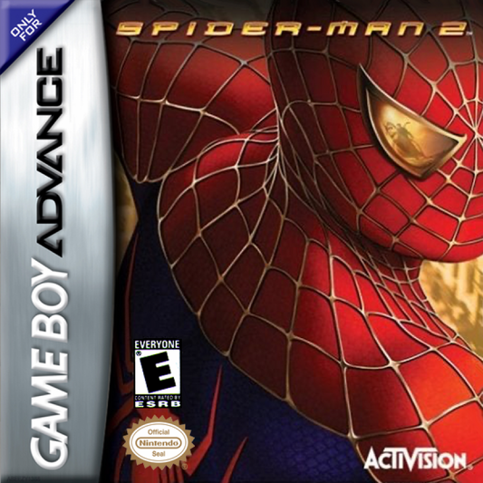 Spider-Man 2 cover art for Game Boy Advance (GBA) video game