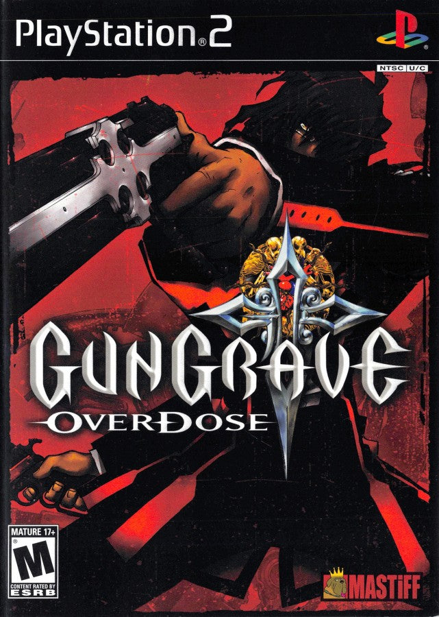 Gungrave Overdose PS2 PlayStation 2 action shooter third person gun combat game retro video game cover art