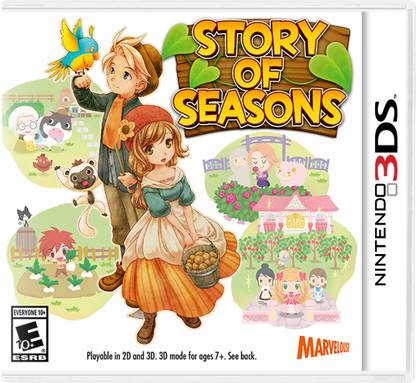 Story of Seasons cover art for Nintendo 3DS (3DS) farming simulation role-playing video game
