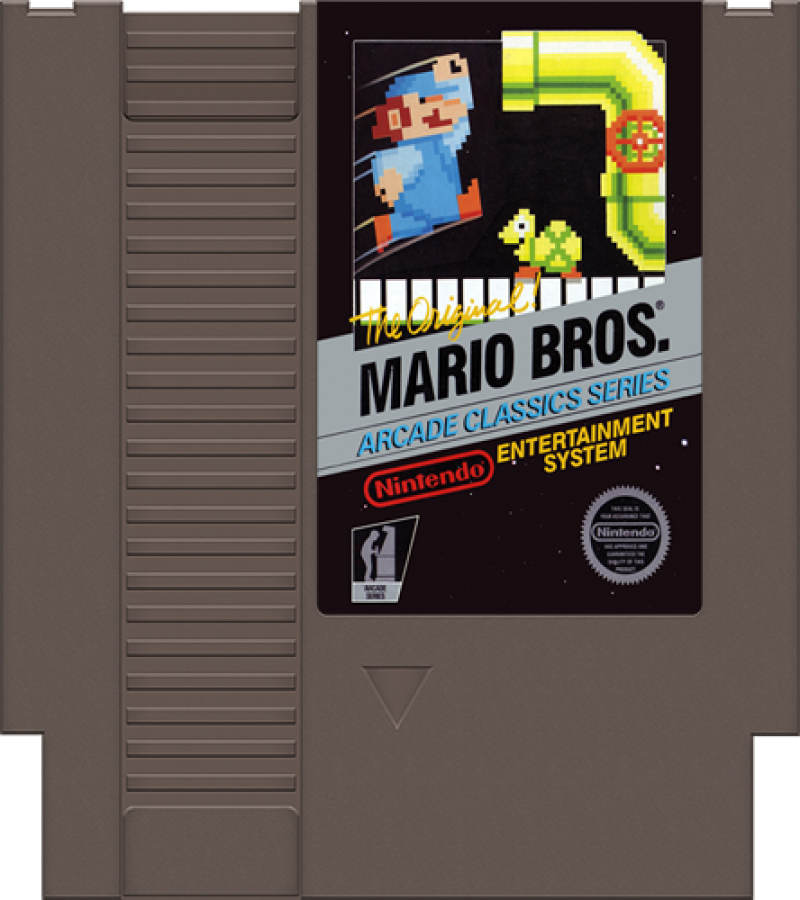 Mario Bros. Arcade Classics cartridge for Nintendo Entertainment System (NES) retro video game