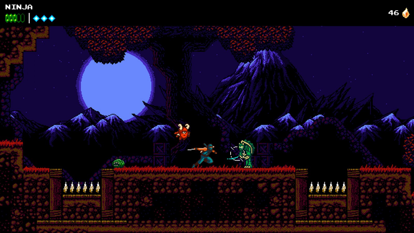 The Messenger Nintendo Switch inspired design featuring ninja action platform adventure aesthetic time traveling storyline pixel art visuals challenging combat acrobatic movement retro inspired gameplay interconnected world exploration presentation gameplay