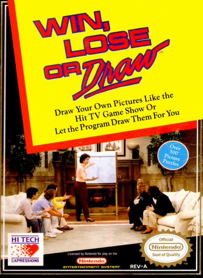 Win, Lose Or Draw [In Box] cover art for Nintendo Entertainment System (NES) retro video game