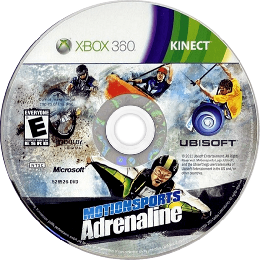 MotionSports: Adrenaline disc for Xbox 360 (X360) motion-controlled extreme sports video game
