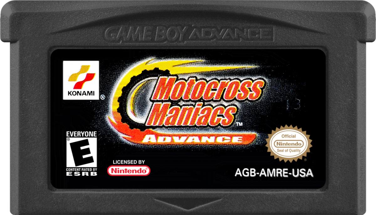 Motocross Maniacs Advance game cartridge for Game Boy Advance GBA video game