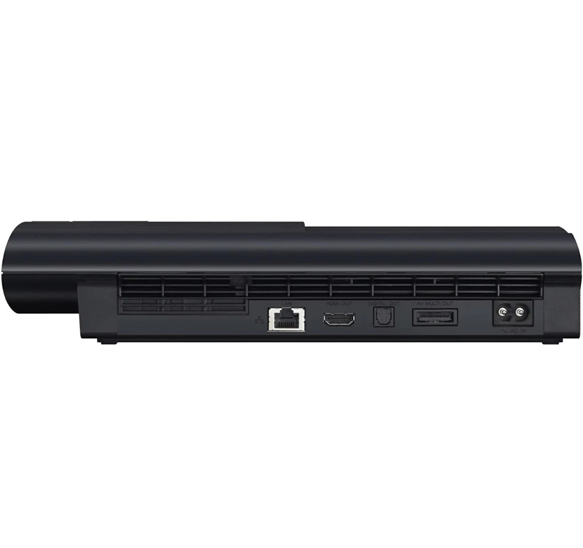 PlayStation 3 Super Slim 500GB Console Sony PS3 Super Slim home video game console with 500GB storage sliding disc cover Blu ray gaming system HDMI output wireless controller support
