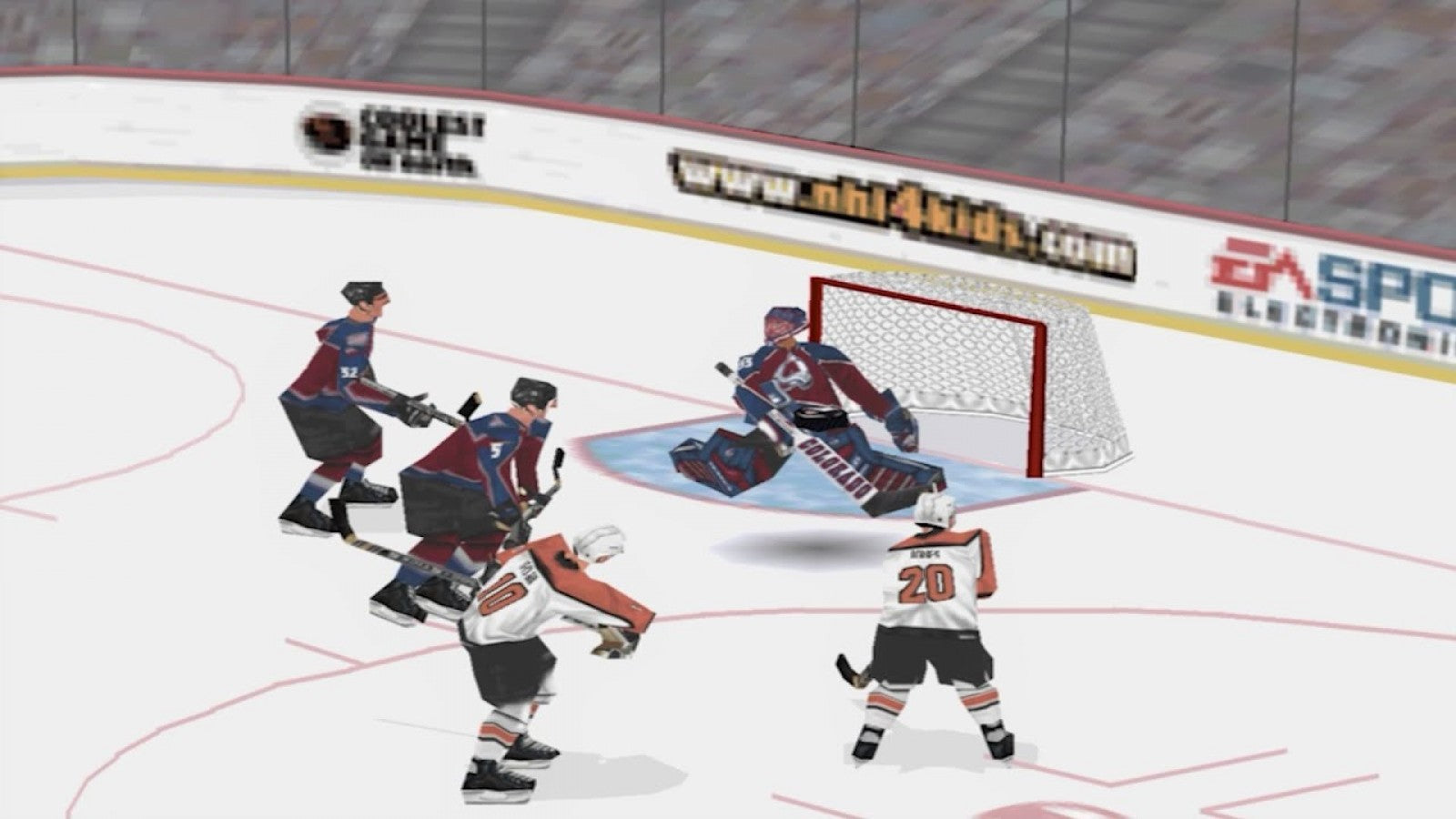 NHL FaceOff 2000 PlayStation 1 hockey sports simulation video game 989 Sports official NHL teams players season mode playoffs multiplayer exhibition matches gameplay