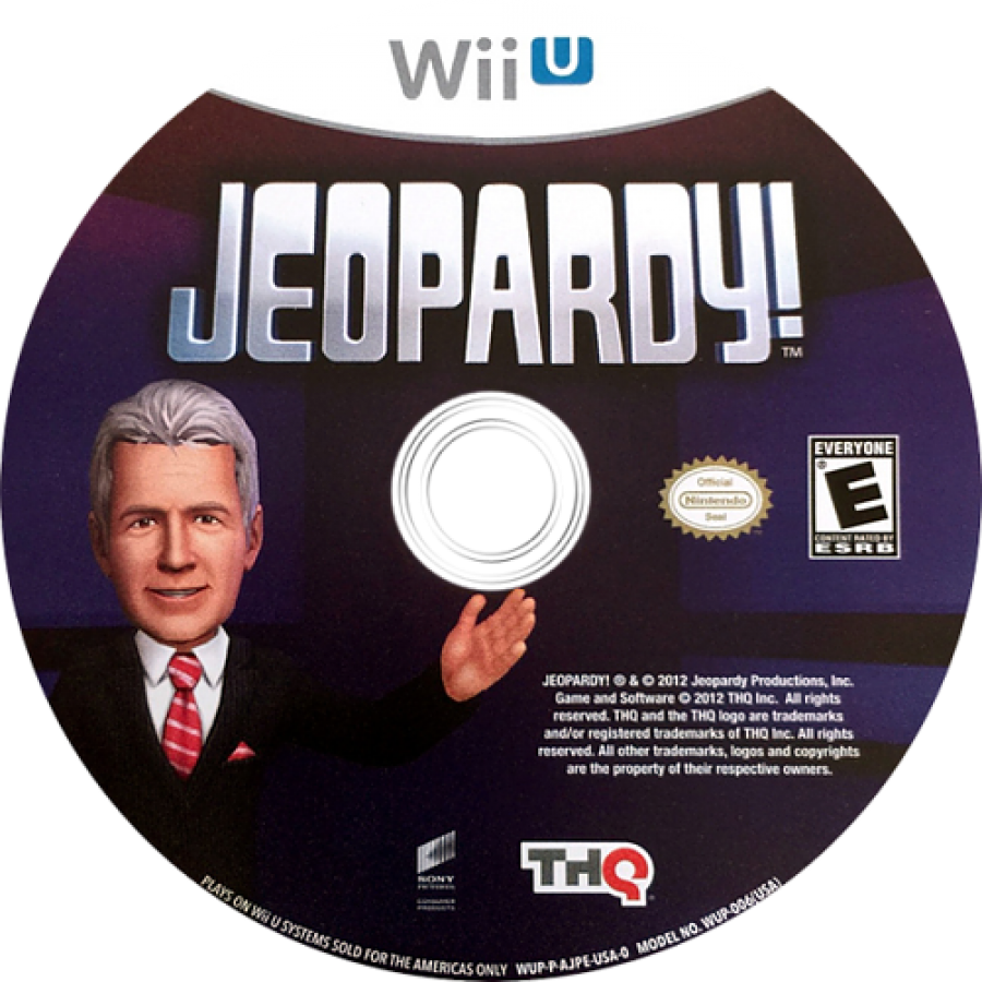 Jeopardy disc art for Nintendo Wii U (WiiU) video game