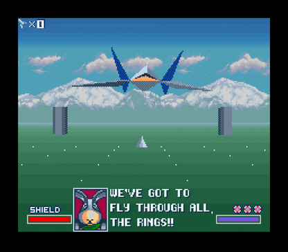 Star Fox gameplay for Super Nintendo Entertainment System (SNES) retro video game