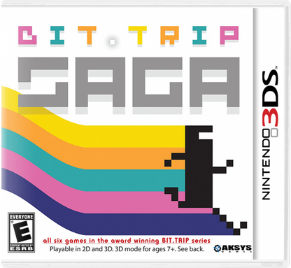 Bit.Trip Saga cover art for Nintendo 3DS (3DS) rhythm action video game