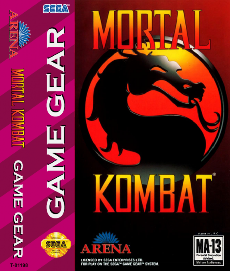 Mortal Kombat cover art for Sega Game Gear (GG) video game