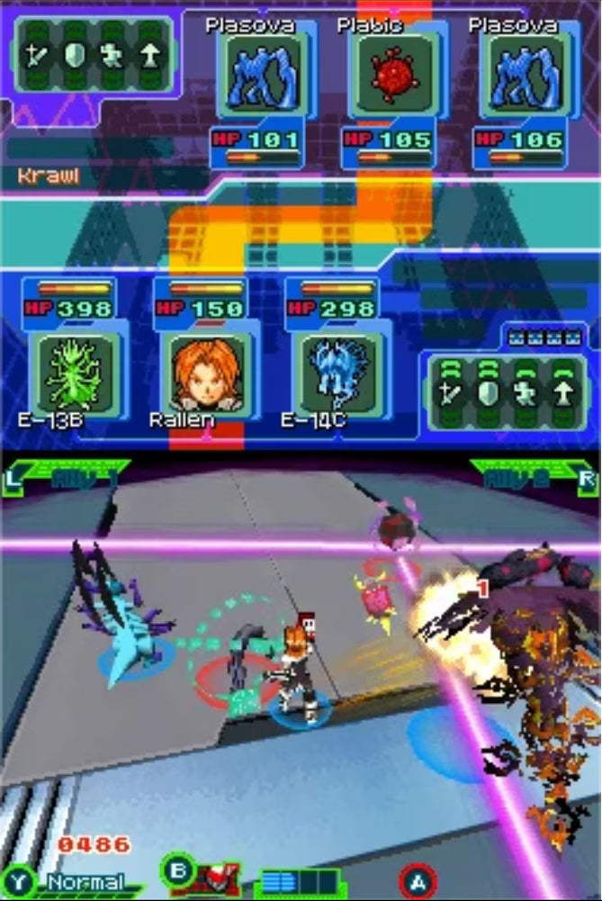 Spectrobes [Collector's Edition][CIB] for Nintendo DS (DS) featuring an action adventure where you excavate fossils revive powerful Spectrobes and battle the Krawl across alien planets; train evolve and customize your team using the DS touch controls in this complete in box collector's edition release gameplay screenshot