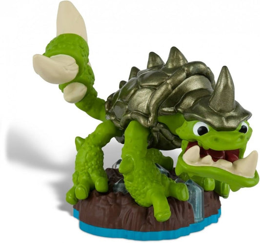 Slobber Tooth Skylanders Swap Force character figure collectible toy earth element dinosaur beast warrior portal compatible game piece spiked club wielding brute fighter figure for Skylanders fans