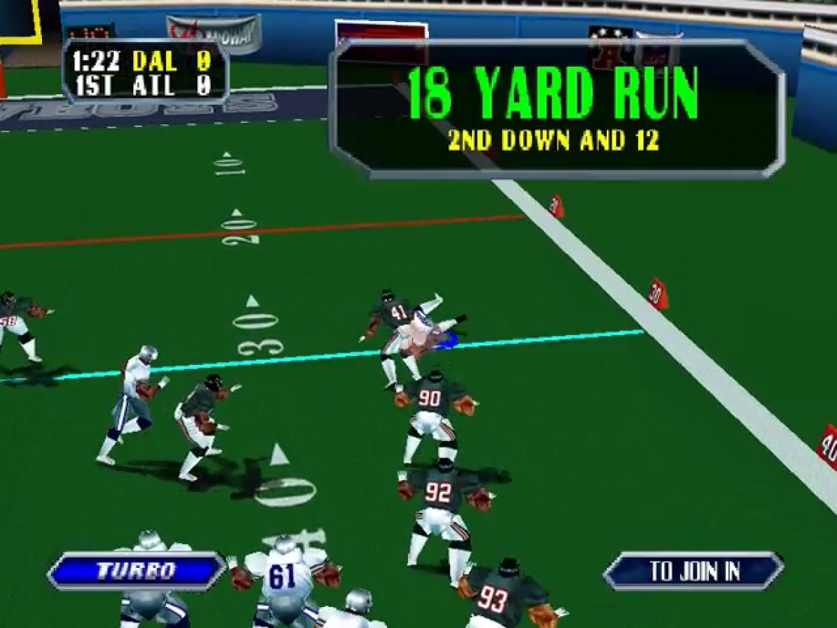 NFL Blitz cover gameplay for Nintendo 64 (N64) video game