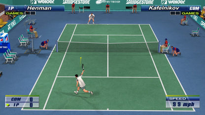 Virtua Tennis Sega All Stars Sega Dreamcast video game, arcade-style tennis sports action, multiplayer gameplay, classic SEGA console title gameplay screenshot