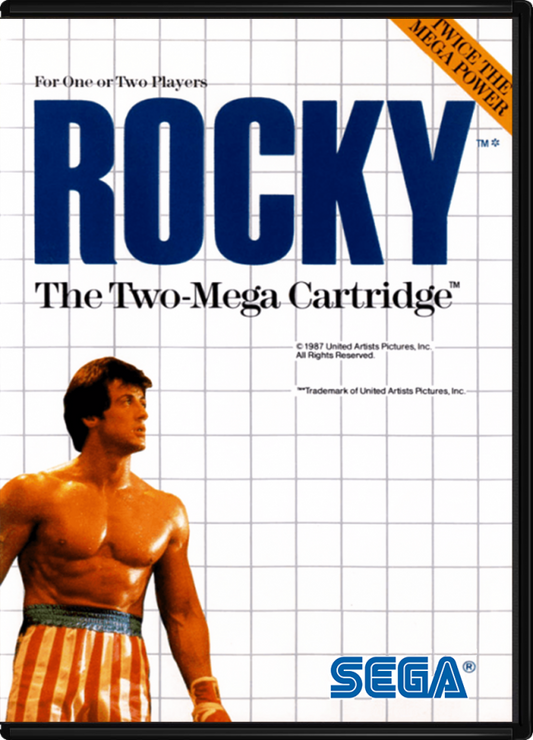 Rocky cover art for Sega Master System (SMS) video game